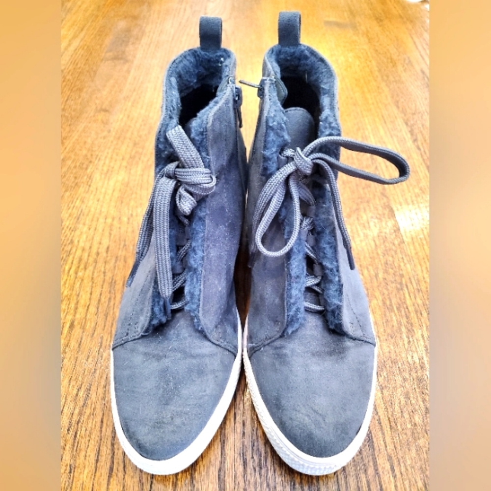 Wedge heel booties